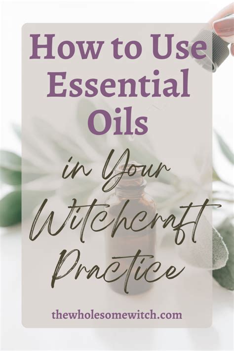 Essential oils wickcraft